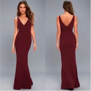 Lulu’s Melora Plum Dress, Size Small